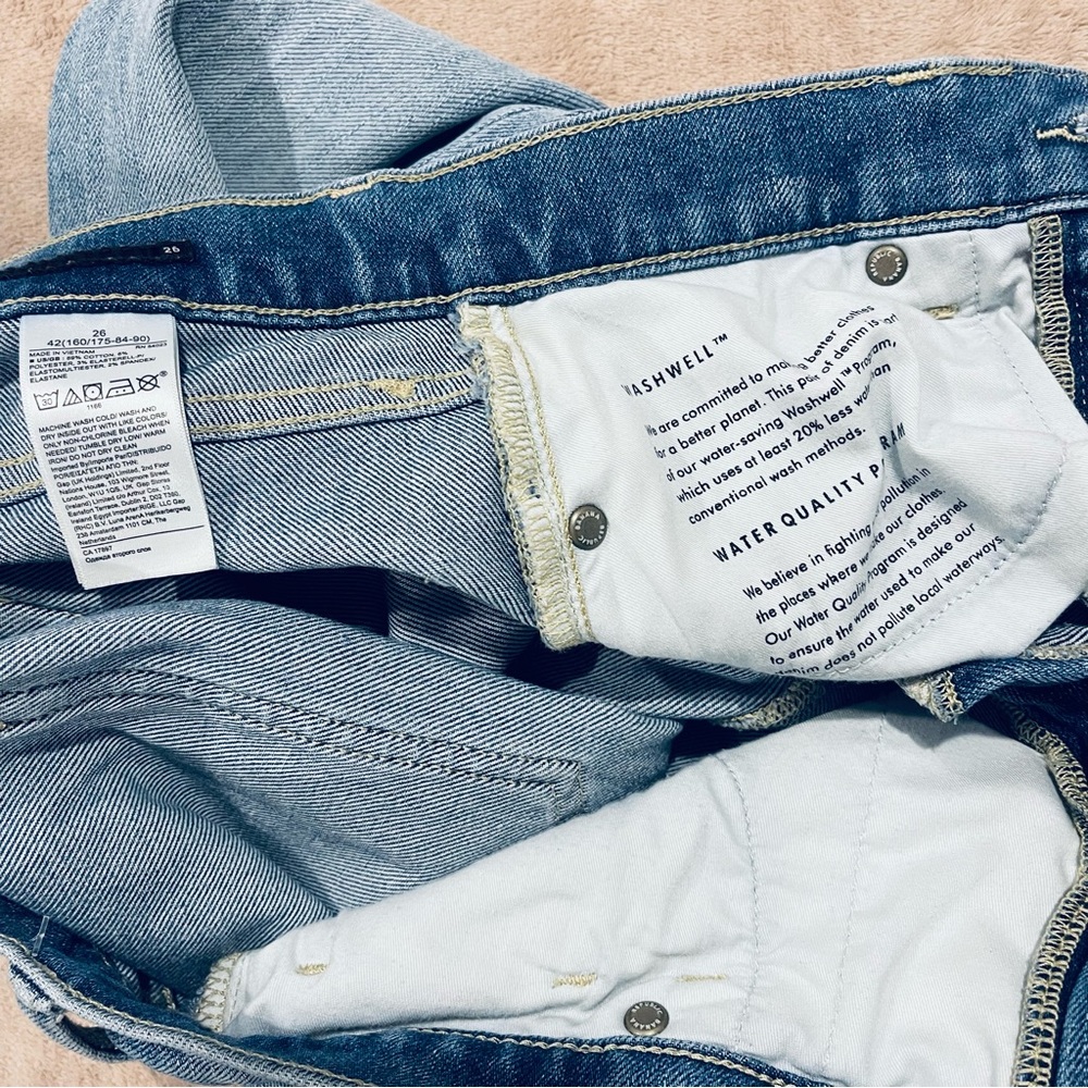 Banana Republic High-Rise Slim Light Blue Jeans Size 26 - Picture 6 of 7